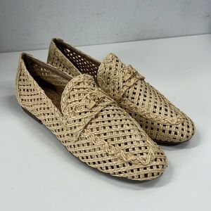 New Aerosoles Natural Raffia Loafers Size 9